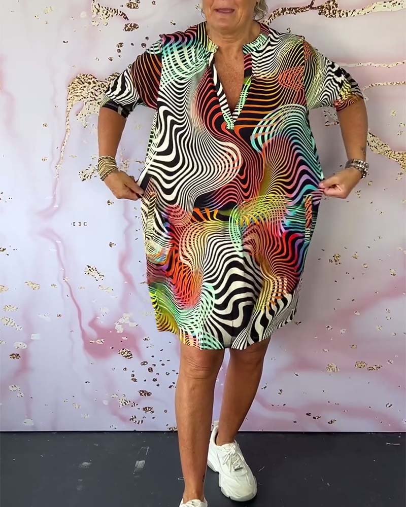 Mélanie | Robe imprimée colorée