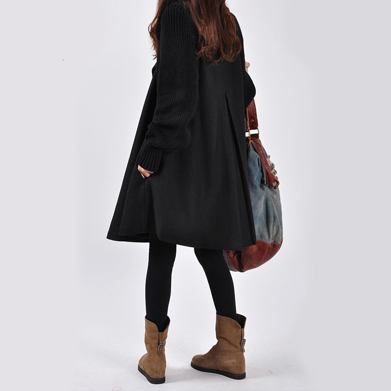 A-Linien-Mantel met Rollkragen | Comfortabel en Elegant voor de Winter