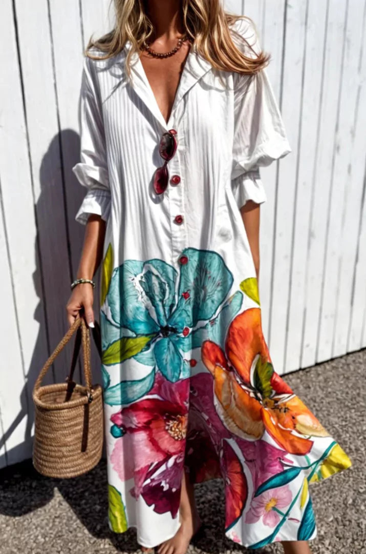 Jacqueline | Robe de printemps respirante