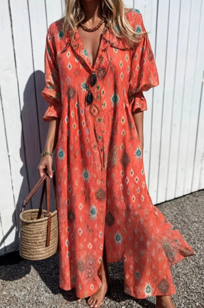 Jacqueline | Robe de printemps respirante