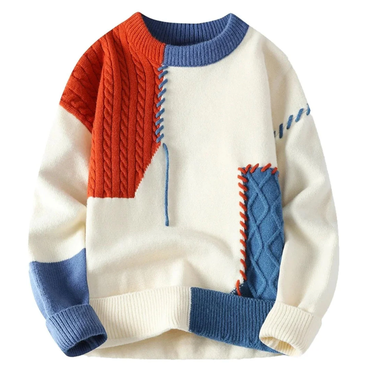 Margaux | Pull avec patchwork