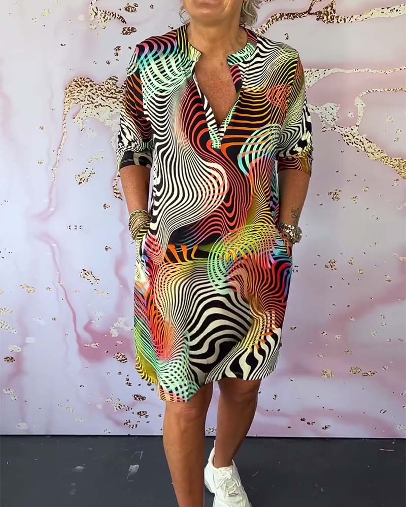 Mélanie | Robe imprimée colorée