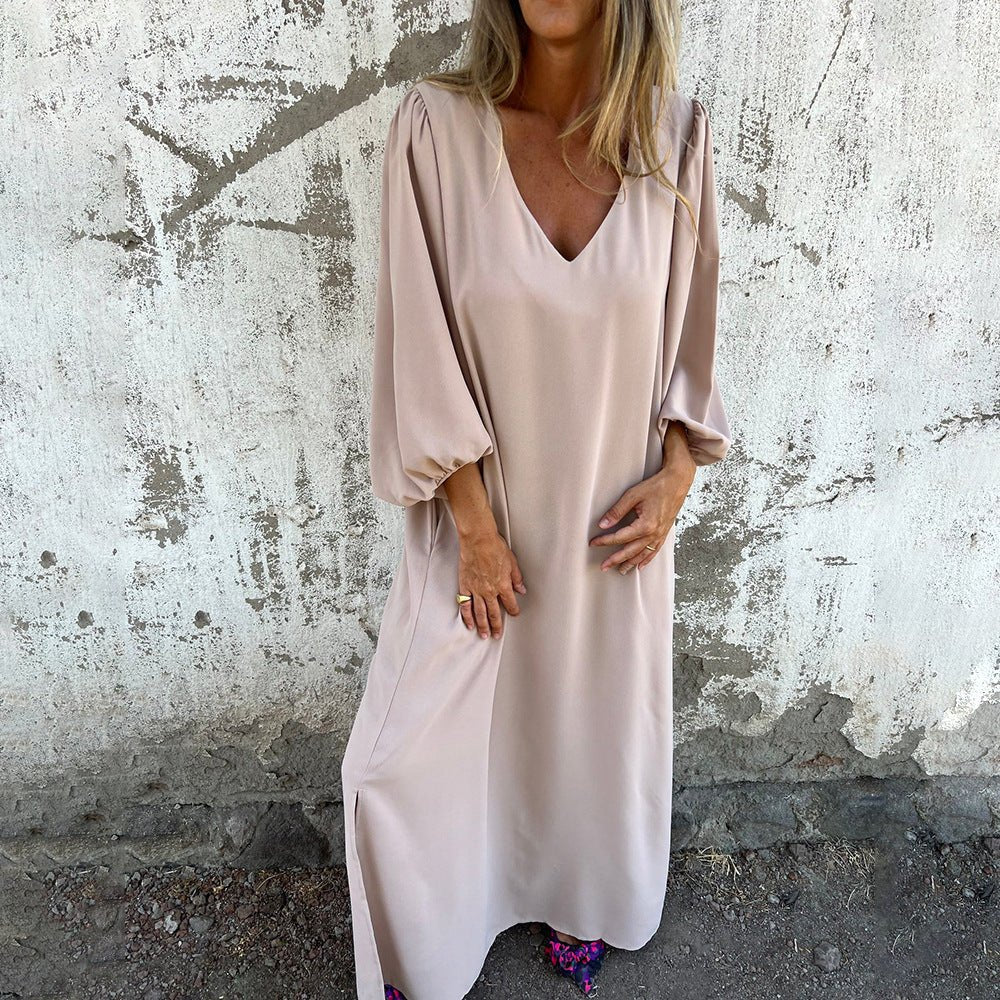 Clara | Robe longue bohème avec poches