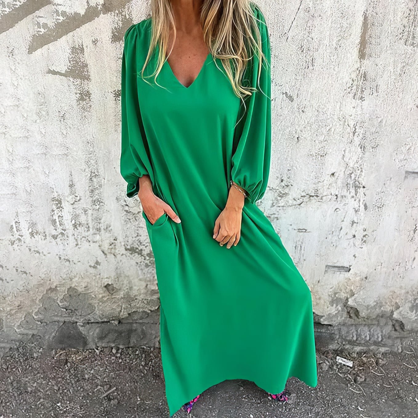 Clara | Robe longue bohème avec poches